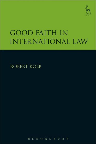 Produktbild: Good Faith in International Law