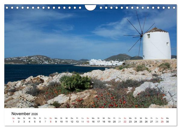 Produktbild: Paros, Perle der Kykladen (Wandkalender 2026 DIN A4 quer), CALVENDO Monatskalender