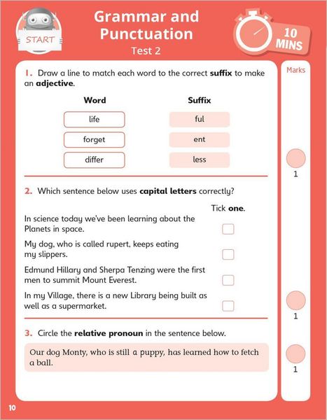 Produktbild: Grammar, Reading & Maths 10-Minute Tests Ages 9-10