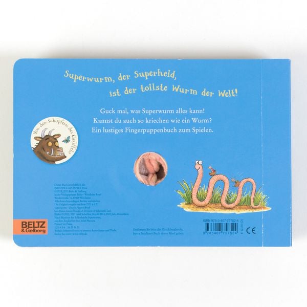 Produktbild: Superwurm-Fingerpuppenbuch
