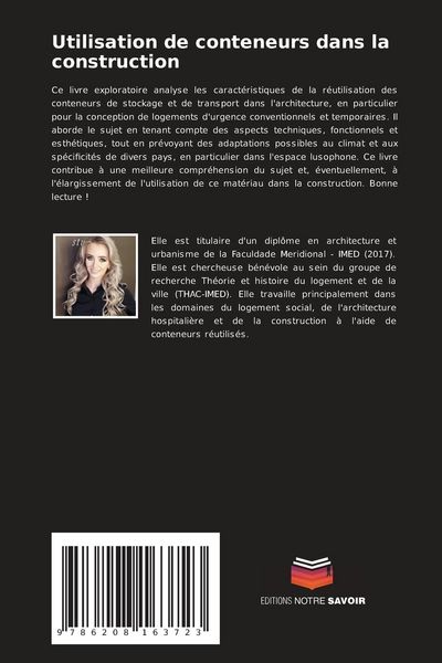 Produktbild: Utilisation de conteneurs dans la construction