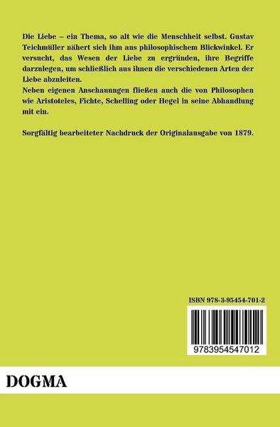 Produktbild: &Uuml;ber das Wesen der Liebe