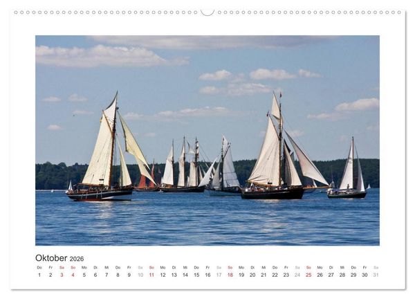 Produktbild: Historische Segelschiffe auf der Ostsee (Wandkalender 2026 DIN A2 quer), CALVENDO Monatskalender