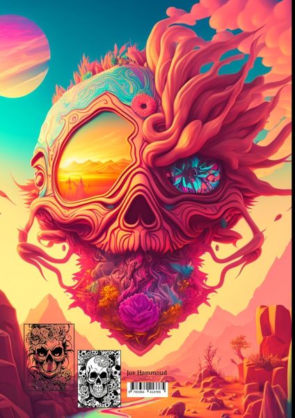 Produktbild: Psychedelic Skull Coloring Book