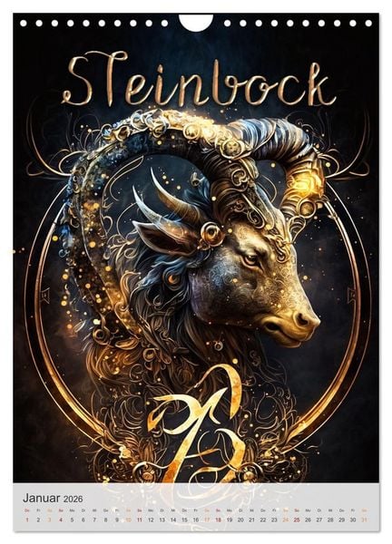 Produktbild: Fantasievolle Sternzeichen (Wandkalender 2026 DIN A4 hoch), CALVENDO Monatskalender