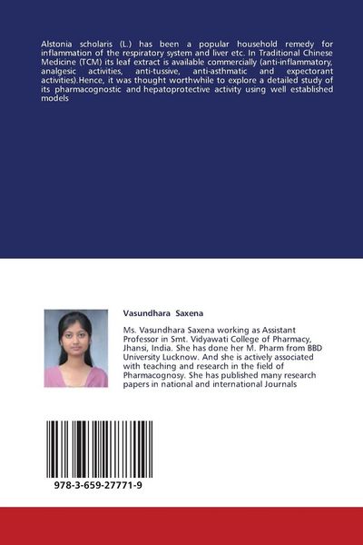 Produktbild: Pharmacognostic And Pharmacological Evaluation Of Alstonia Scholaris