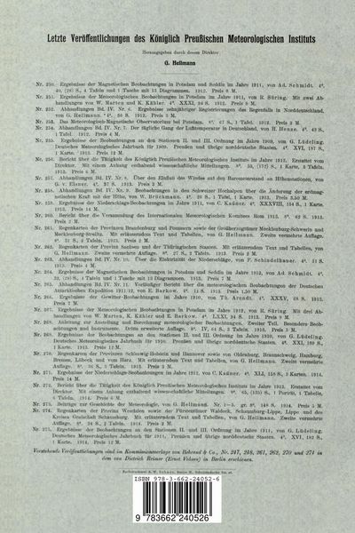 Produktbild: Die magnetische Vermessung I. Ordnung des K&ouml;nigreichs Preu&szlig;en 1898 bis 1903