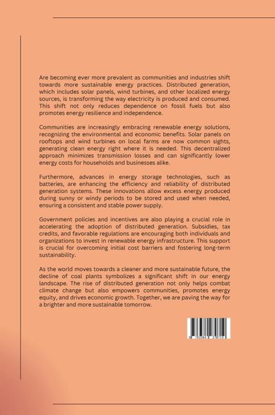 Produktbild: Sunsets for Coal Plants: The Rise of Distributed Generation and a Cleaner Future