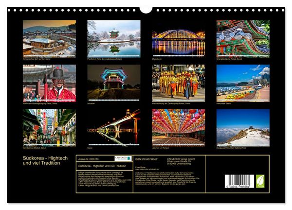 Produktbild: S&uuml;dkorea - Hightech und viel Tradition (Wandkalender 2026 DIN A3 quer), CALVENDO Monatskalender