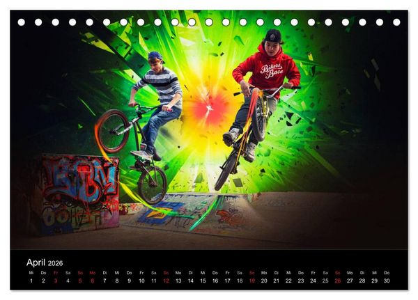 Produktbild: BMX My Life (Tischkalender 2026 DIN A5 quer), CALVENDO Monatskalender