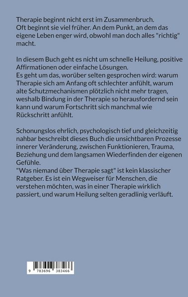 Produktbild: Was niemand &uuml;ber Therapie sagt