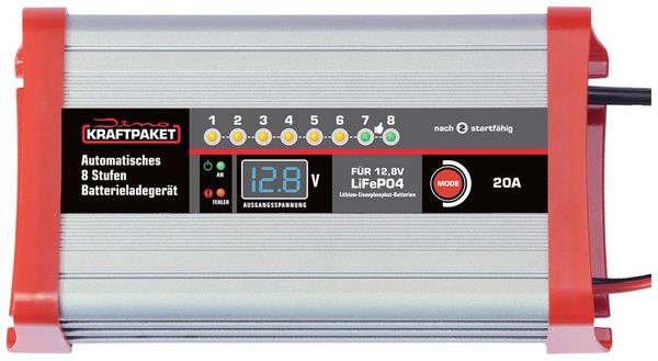 Produktbild: Dino KRAFTPAKET LifePo4 20A 136342 Kfz-Ladeger&auml;t 12V