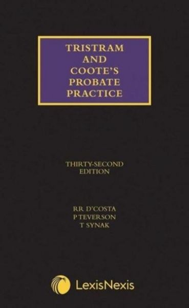 Produktbild: Tristram and Coote's Probate Practice