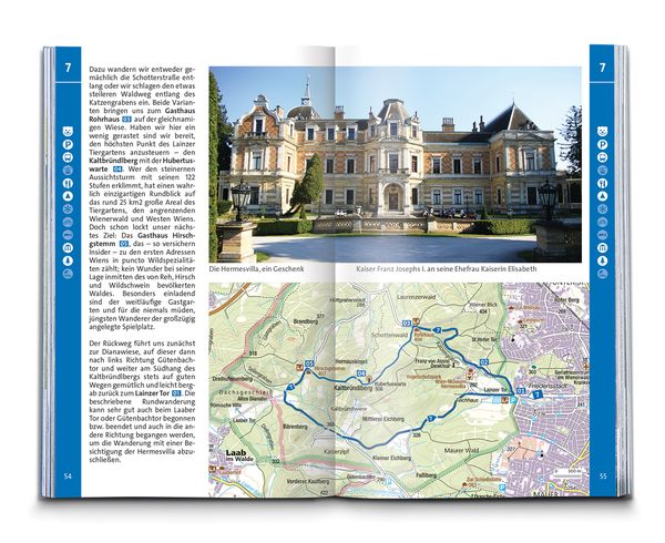 KOMPASS Wanderführer Wien mit Wienerwald, Wein- und Waldviertel, 60 Touren mit Extra-Tourenkarte