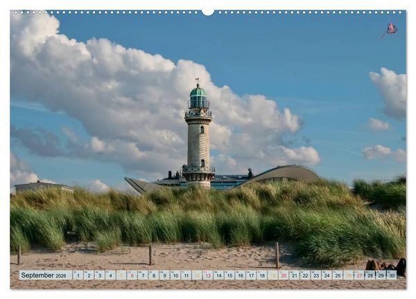Produktbild: Leuchtt&uuml;rme - maritime Wegweiser in Deutschland (Wandkalender 2026 DIN A2 quer), CALVENDO Monatskalender