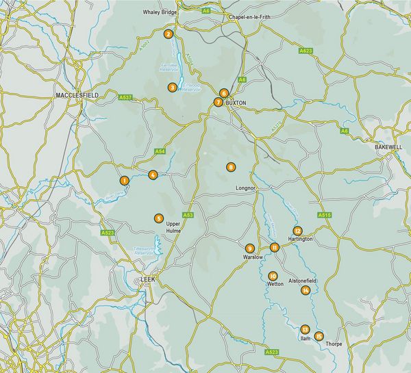Produktbild: 15 Short Walks in the Peak District - Buxton, Dove Dale and the South West Peak
