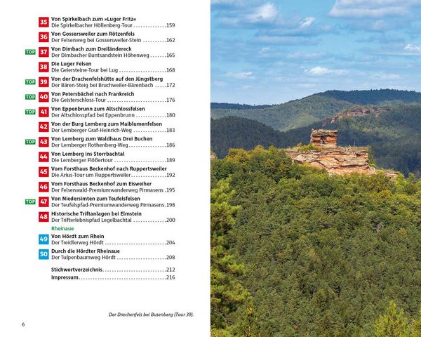 Produktbild: ROTHER Wanderbuch Premiumwege Pf&auml;lzerwald