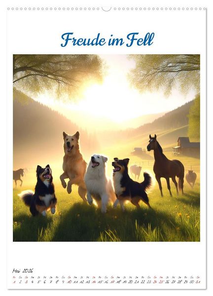 Produktbild: Wild-West Family - Yee-haw! K&uuml;nstliche Impressionen: Ein Jahr im Wilden Westen (Wandkalender 2026 DIN A2 hoch), CALVENDO Monatskalender