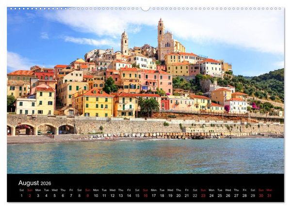 Produktbild: Liguria - Italian Riviera (High Quality Premium Wall Calendar 2026 DIN A2 landscape),CALVENDO 12 Month Wall Calendar
