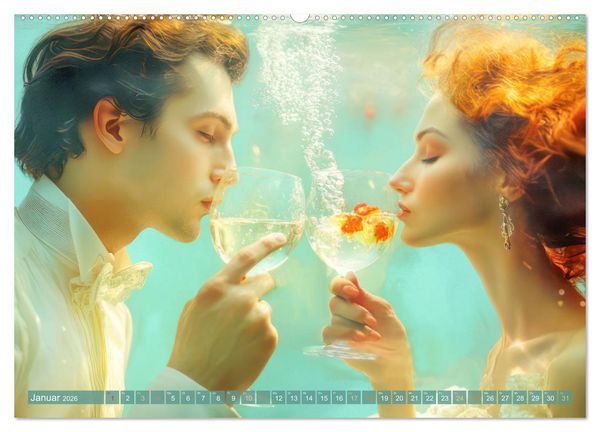 Produktbild: Opulente Unterwasserromanzen (hochwertiger Premium Wandkalender 2026 DIN A2 quer), Kunstdruck in Hochglanz