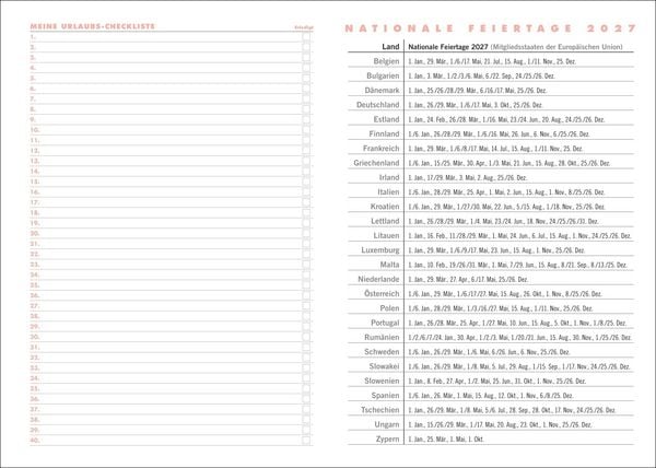 Produktbild: Lady Terminkalender A6 2027