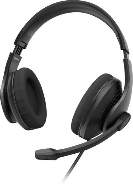 Hama PC-Office-Headset 'HS-USB300 V2'; Stereo, Schwarz On Ear Headset Schwarz -
