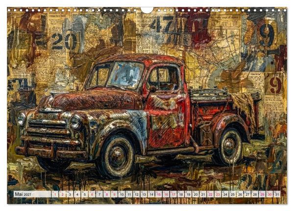 Produktbild: Patina und PS (Wandkalender 2027 DIN A3 quer), CALVENDO Monatskalender