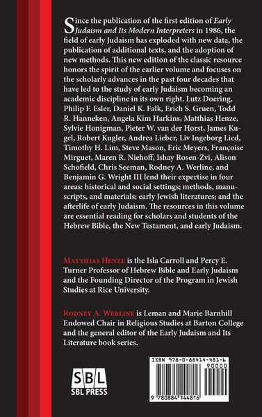 Produktbild: Early Judaism and Its Modern Interpreters