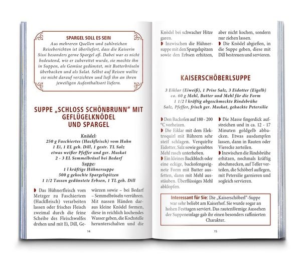 Produktbild: KOMPASS K&uuml;chensch&auml;tze Sissis Lieblingsrezepte