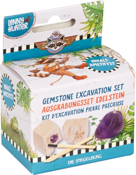 Produktbild: Ausgrabungsset Edelstein - Lenny Hunter, sort.
