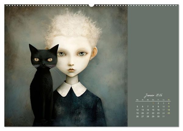 Produktbild: Die Katze - mein Freund (hochwertiger Premium Wandkalender 2026 DIN A2 quer), Kunstdruck in Hochglanz