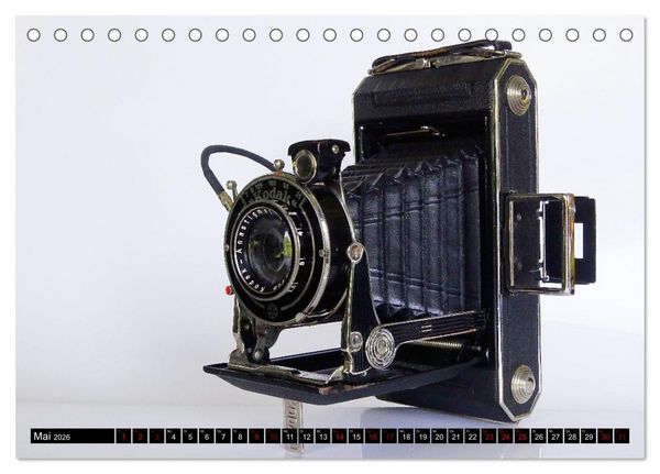 Produktbild: Alte Fotoapparate - Kameras von Kodak der Jahre 1905 bis 1977 (Tischkalender 2026 DIN A5 quer), CALVENDO Monatskalender