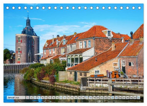 Produktbild: Enkhuizen - historische Hafenstadt am Ijsselmeer (Tischkalender 2026 DIN A5 quer), CALVENDO Monatskalender