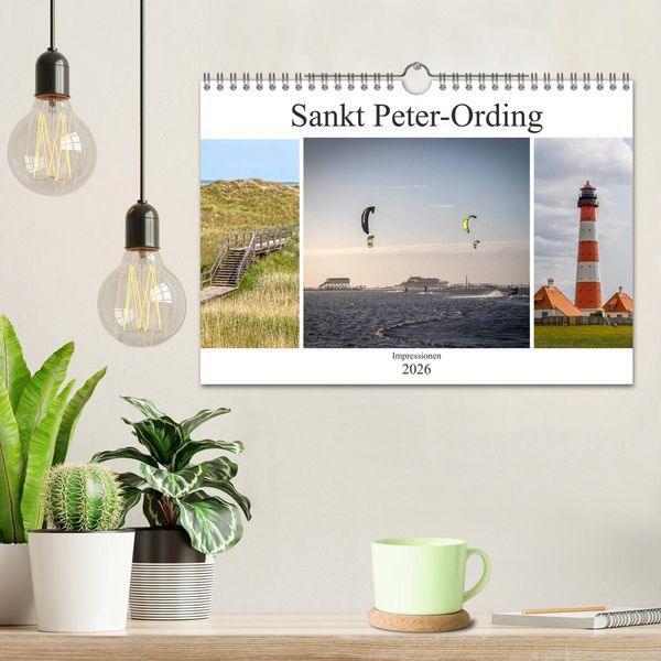 Produktbild: Impressionen aus Sankt Peter-Ording (Wandkalender 2026 DIN A4 quer), CALVENDO Monatskalender