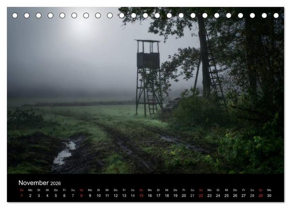 Produktbild: Kanzelkalender 2026 (Tischkalender 2026 DIN A5 quer), CALVENDO Monatskalender
