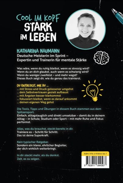 Produktbild: Das wertvollste Teenager-Buch f&uuml;r M&auml;dchen & Jungs ab 13 | Cool im Kopf - Stark im Leben | Tools aus dem Spitzensport f&uuml;r Stressabbau, mentale St&auml;rke, Selbstbewusstsein & Fokus