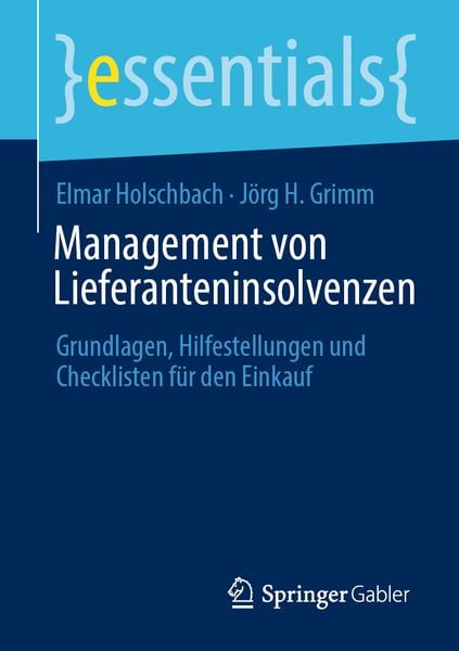 Produktbild: Management von Lieferanteninsolvenzen