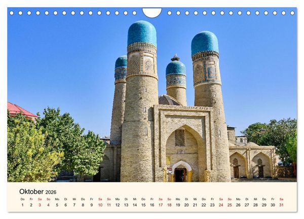 Produktbild: Zentralasien - Entlang der alten Seidenstra&szlig;e (Wandkalender 2026 DIN A4 quer), CALVENDO Monatskalender