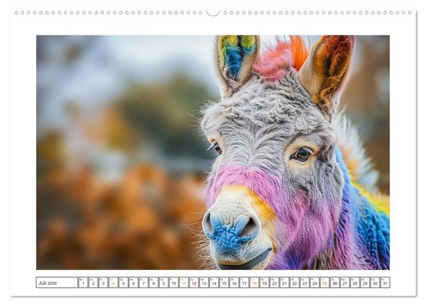 Produktbild: Lustige Eselgeschichten (Wandkalender 2026 DIN A2 quer), CALVENDO Monatskalender