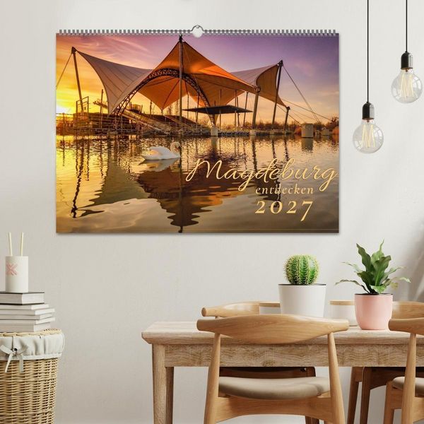 Produktbild: Magdeburg entdecken (Wandkalender 2027 DIN A2 quer), CALVENDO Monatskalender