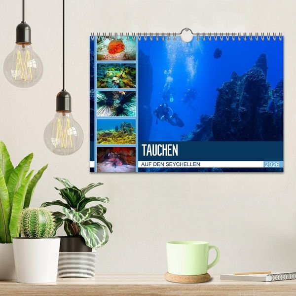 Produktbild: Tauchen auf den Sychellen (Wandkalender 2026 DIN A4 quer), CALVENDO Monatskalender