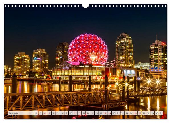 Produktbild: VANCOUVER K&uuml;stencharme und Urbanit&auml;t (Wandkalender 2026 DIN A3 quer), CALVENDO Monatskalender