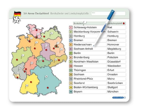 Ich kenne Deutschland - Bundesländer und Landeshauptstädte, Sonstige von Sternchenverlag GmbH,Katrin Langhans, Sternchenverlag, 978-3-939293-22-4