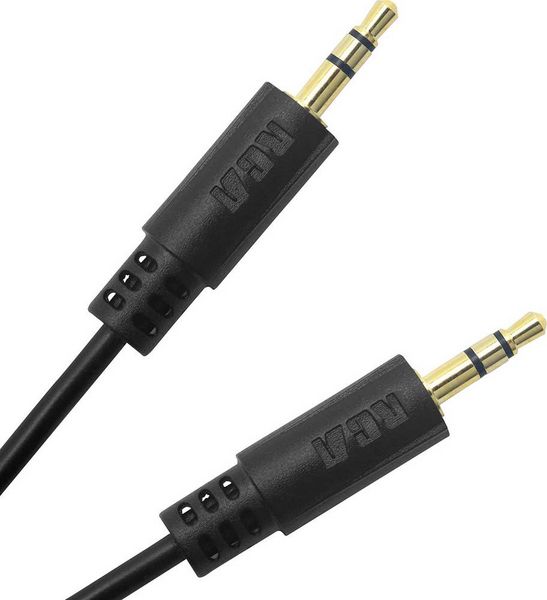 Produktbild: RCA D1C84016 Klinke Audio Anschlusskabel [1x Klinkenstecker 3.5 mm - 1x Klinkenstecker 3.5 mm] 0.50 m Schwarz