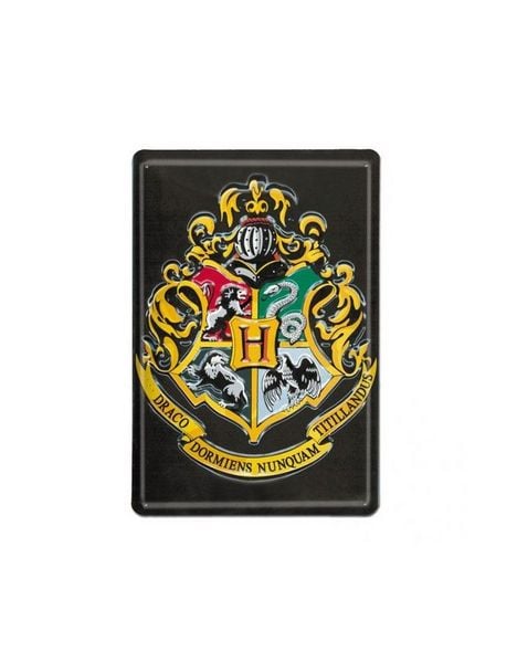 Produktbild: HARRY POTTER - Blechschild Pr&auml;gung - Hogwarts
