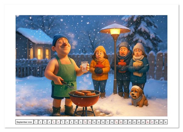 Produktbild: K&auml;lteanbeter (hochwertiger Premium Wandkalender 2026 DIN A2 quer), Kunstdruck in Hochglanz
