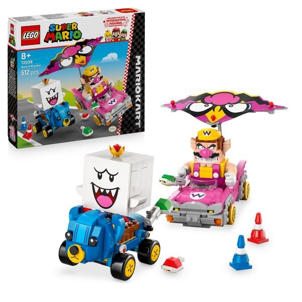 LEGO Super Mario 72038 Mario Kart - Wario & König Buu Huu, Figuren