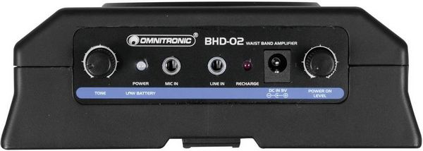 Produktbild: Omnitronic BHD-02 Mobiler PA Lautsprecher 50cm 2 Zoll batteriebetrieben 1St.