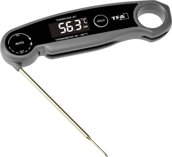 Produktbild: TFA Dostmann 30.1069.10 K&uuml;chen-Thermometer Automatisches Abschalten Babykost, Backen, Braten, Burger, Fett, Fl&uuml;ssige Stoffe