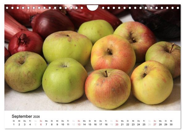 Produktbild: Alte Apfelsorten (Wandkalender 2026 DIN A4 quer), CALVENDO Monatskalender